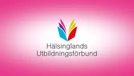 Logotyp, rosa bakgrund